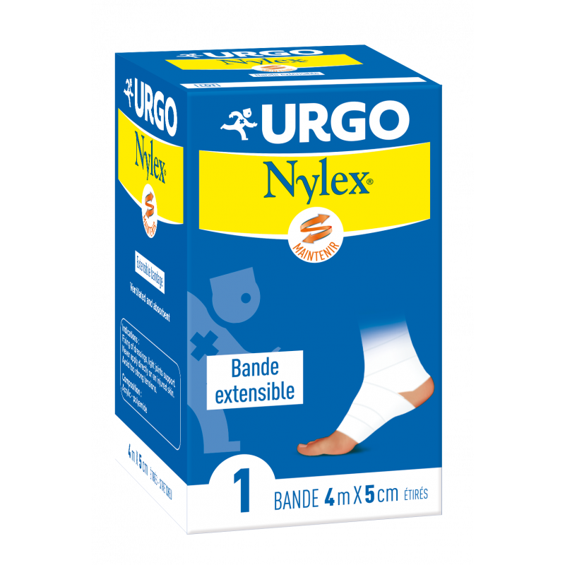 Urgo Nylex Bande Extensible Réutilisable 4mX5cm - Univers Pharmacie Urgo Nylex Bande Extensible Réutilisable 4mX5cm - Univers Pharmacie