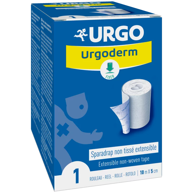 Urgo Urgoderm Sparadrap Non Tissé Extensible 10mX5cm - Univers Pharmacie