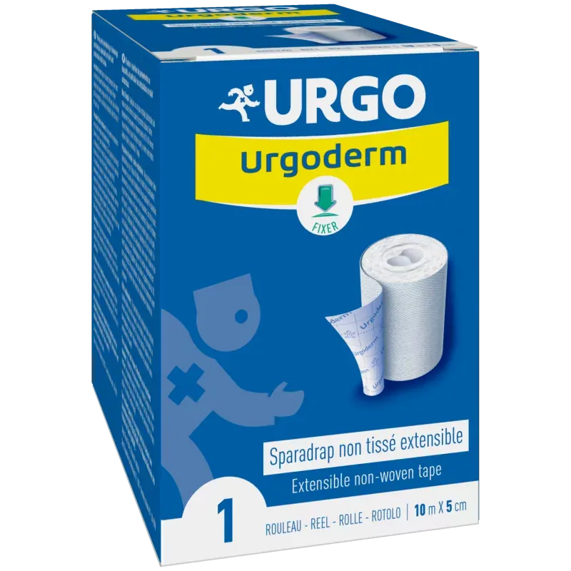 Urgo Urgoderm Sparadrap Non Tissé Extensible 10mX5cm - Univers Pharmacie