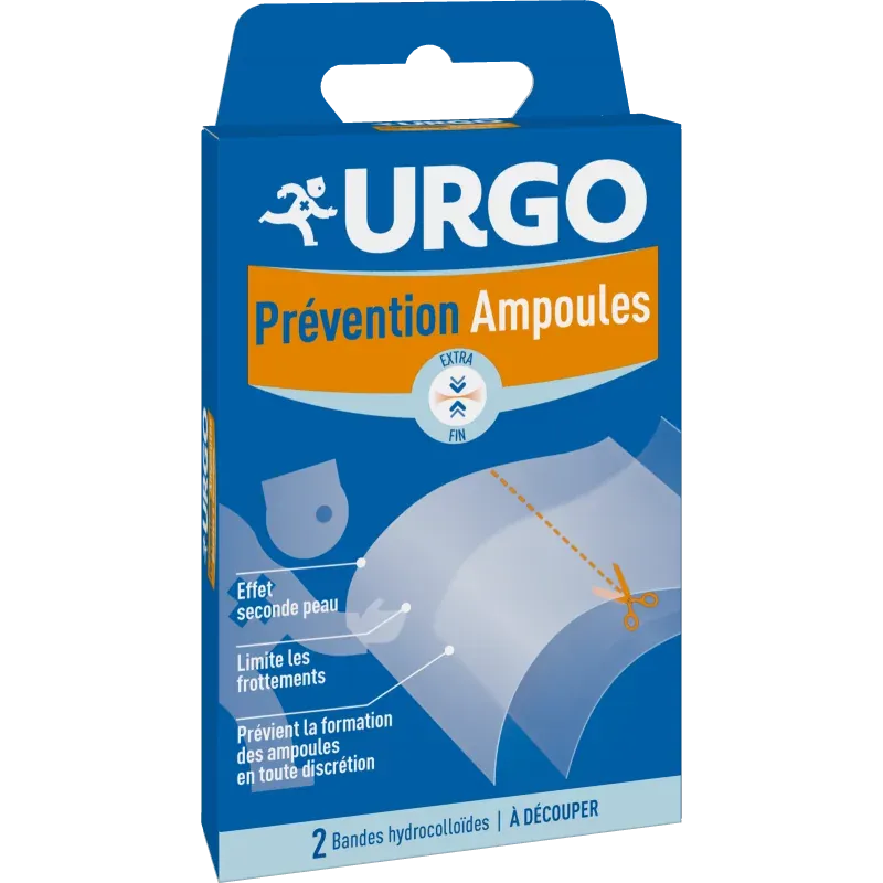 Urgo Prévention Ampoules Bandes Hydrocolloïdes X2 - Univers Pharmacie