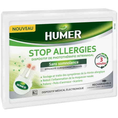 Humer Stop Allergies Dispositif de Photothérapie Intranasal