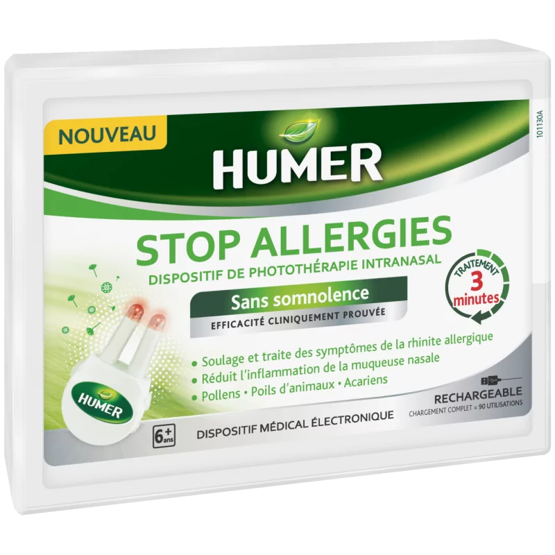 Humer Stop Allergies Dispositif de Photothérapie Intranasal