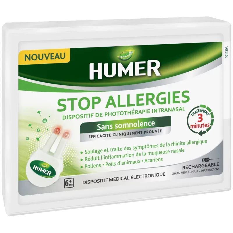 Humer Stop Allergies Dispositif de Photothérapie Intranasal