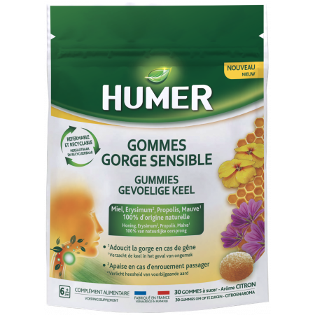 Humer Gommes Gorge Sensible X30 - Univers Pharmacie