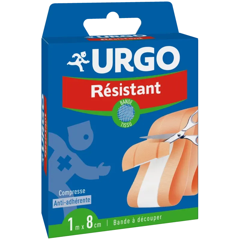 Urgo Résistant Bande Tissu 1mX8cm - Univers Pharmacie