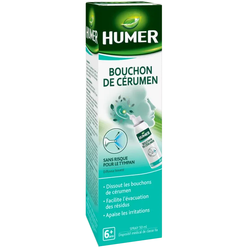 Humer Bouchon de Cérumen 50ml - Univers Pharmacie