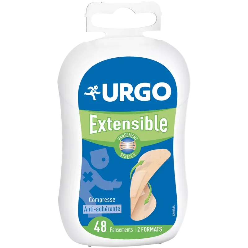 Urgo Extensible 2 formats 48 pansements - Univers Pharmacie Urgo Extensible 2 formats 48 pansements - Univers Pharmacie