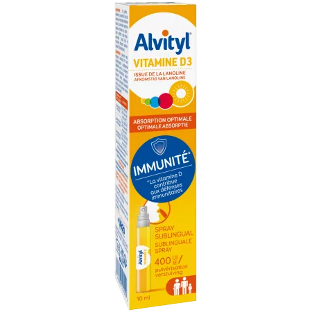 Alvityl Vitamine D3 400UI Spray 10ml - Univers Pharmacie
