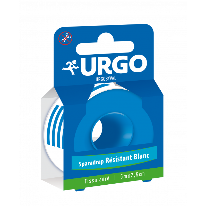 Urgo UrgoSyval Sparadrap Tissé Blanc 5mX2,5cm - Univers Pharmacie