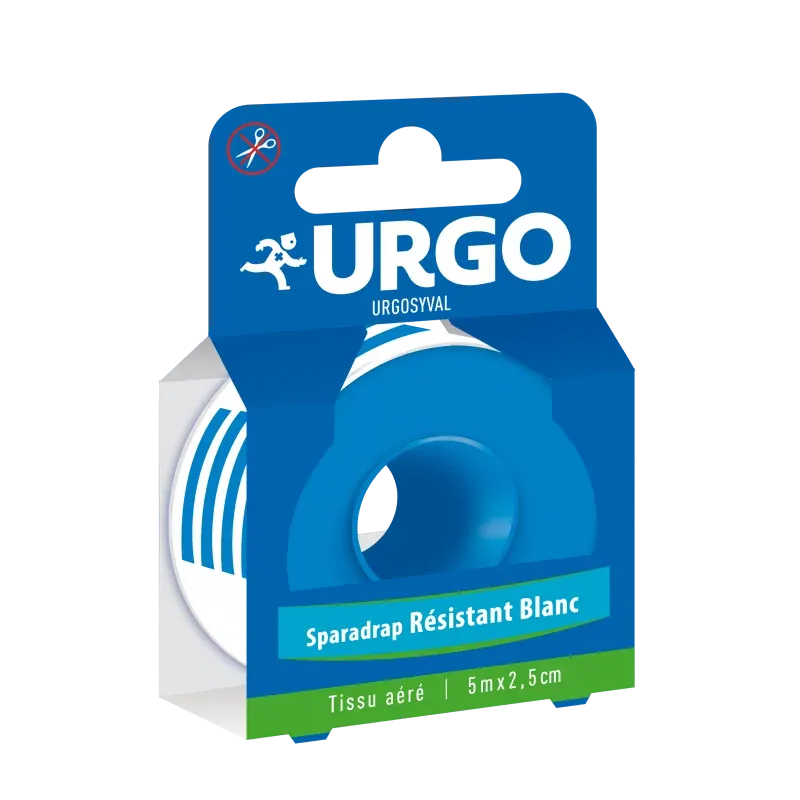 Urgo UrgoSyval Sparadrap Tissé Blanc 5mX2,5cm - Univers Pharmacie