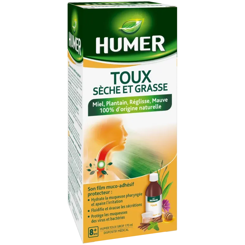 Humer Sirop Toux 170ml - Univers Pharmacie