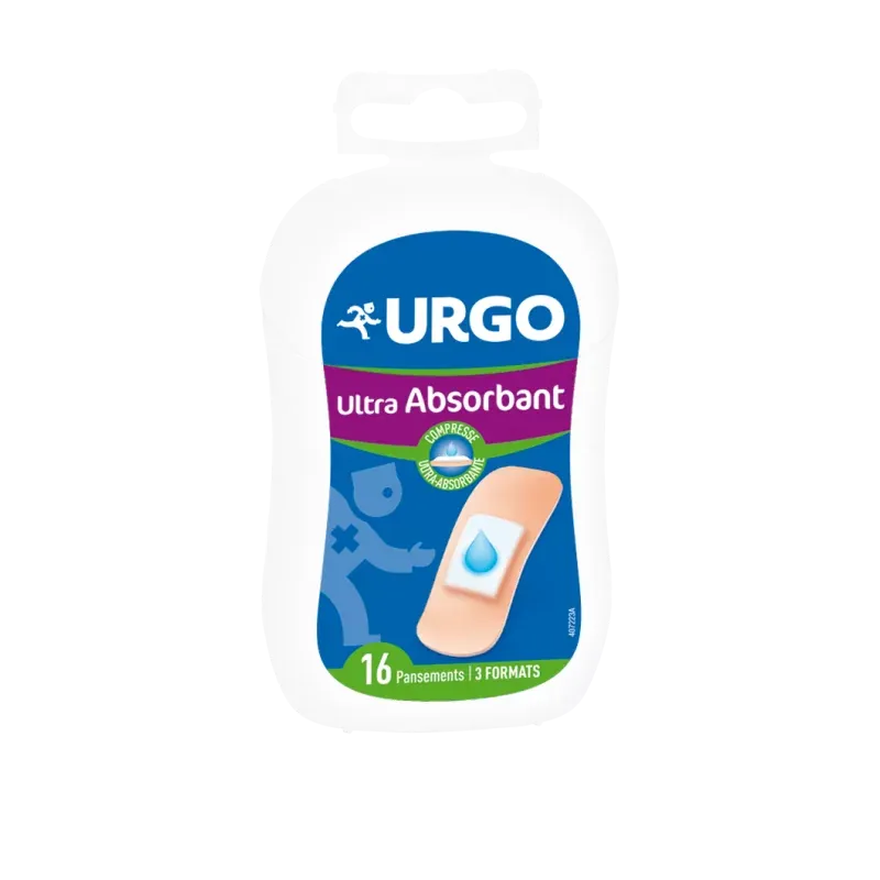 Urgo Ultra Absorbant 16 pansements - Univers Pharmacie