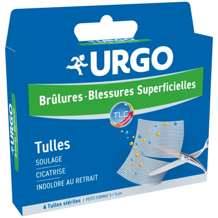 Urgo Brûlures et Blessures Superficielles Tulles X6 - Univers Pharmacie