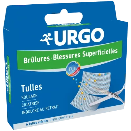 Urgo Brûlures et Blessures Superficielles Tulles X6 - Univers Pharmacie