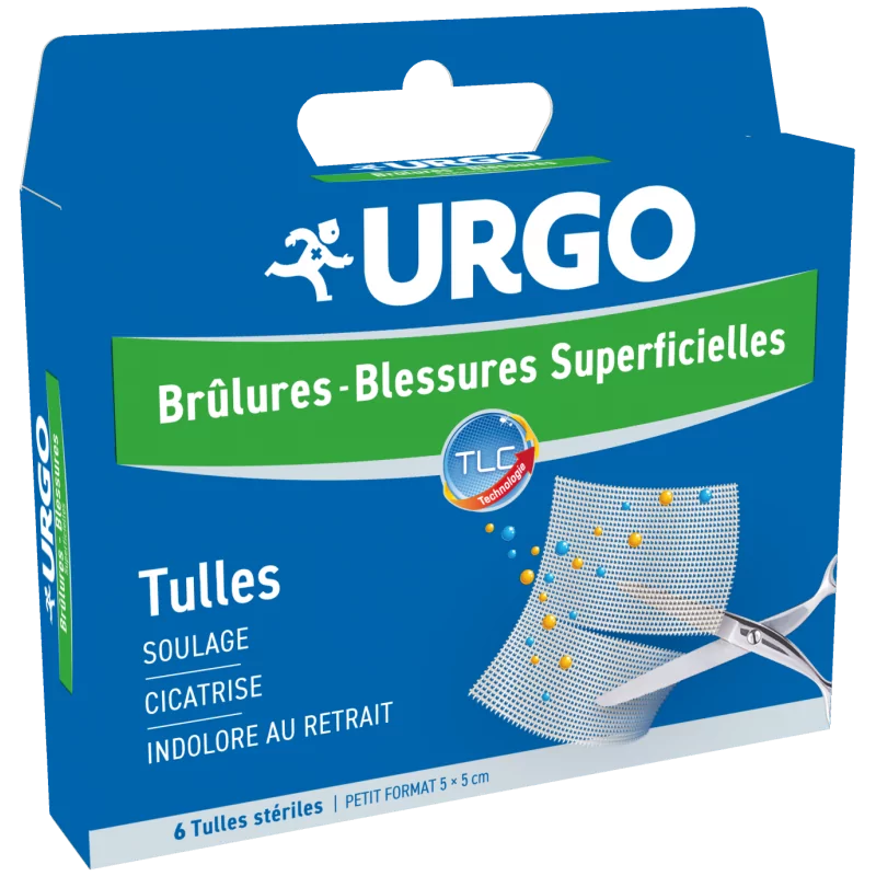 Urgo Brûlures et Blessures Superficielles Tulles X6 - Univers Pharmacie
