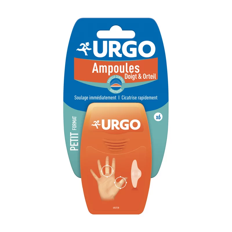 Urgo Ampoules Doigt & Orteil Petit Format 6 pansements - Univers Pharmacie