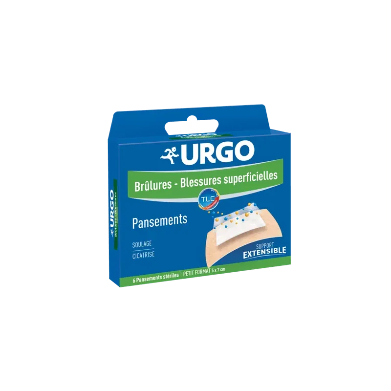 Urgo Brûlures Blessures Superficielles Petit Format 6 pansements - Univers Pharmacie