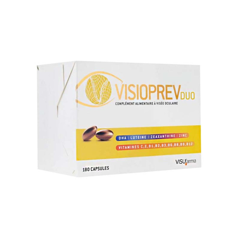 Visioprev Duo 180 capsules - Univers Pharmacie Visioprev Duo 180 capsules - Univers Pharmacie