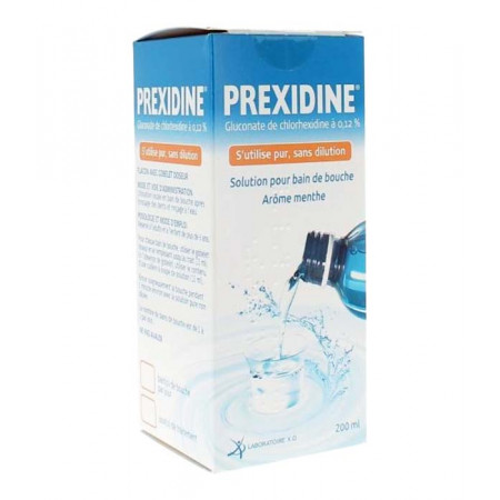 Prexidine 0,12% Bain de Bouche 200ml - Univers Pharmacie