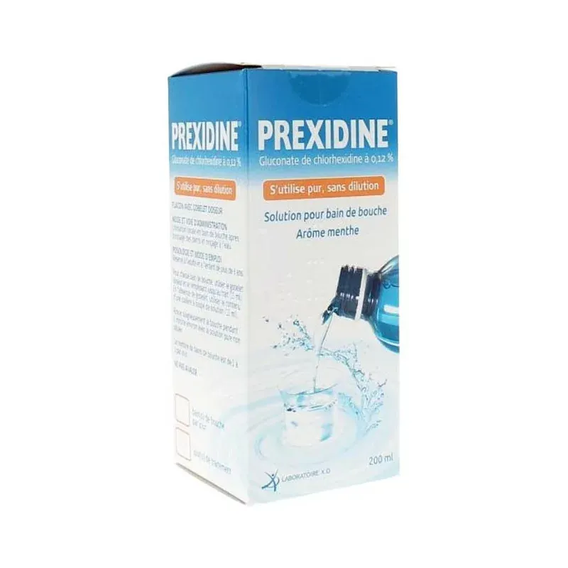 Prexidine 0,12% Bain de Bouche 200ml - Univers Pharmacie