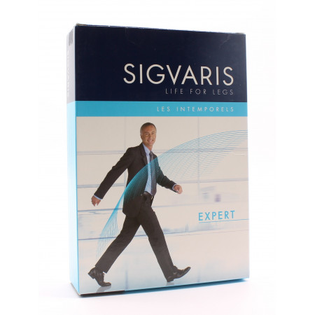 Sigvaris Expert Homme Chaussettes Classe 3 Large Long Noir - Univers Pharmacie