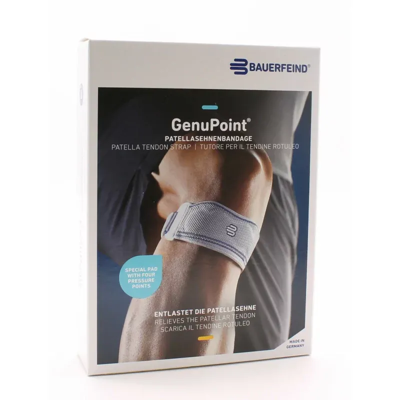 Bauerfeind GenuPoint Strap pour Tendon Rotulien Noir Taille 3 - Univers Pharmacie
