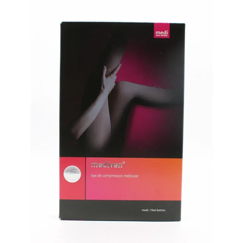 Mediven 20 Elegance Bas Autofix Picots T2 Court Caramel - Univers Pharmacie