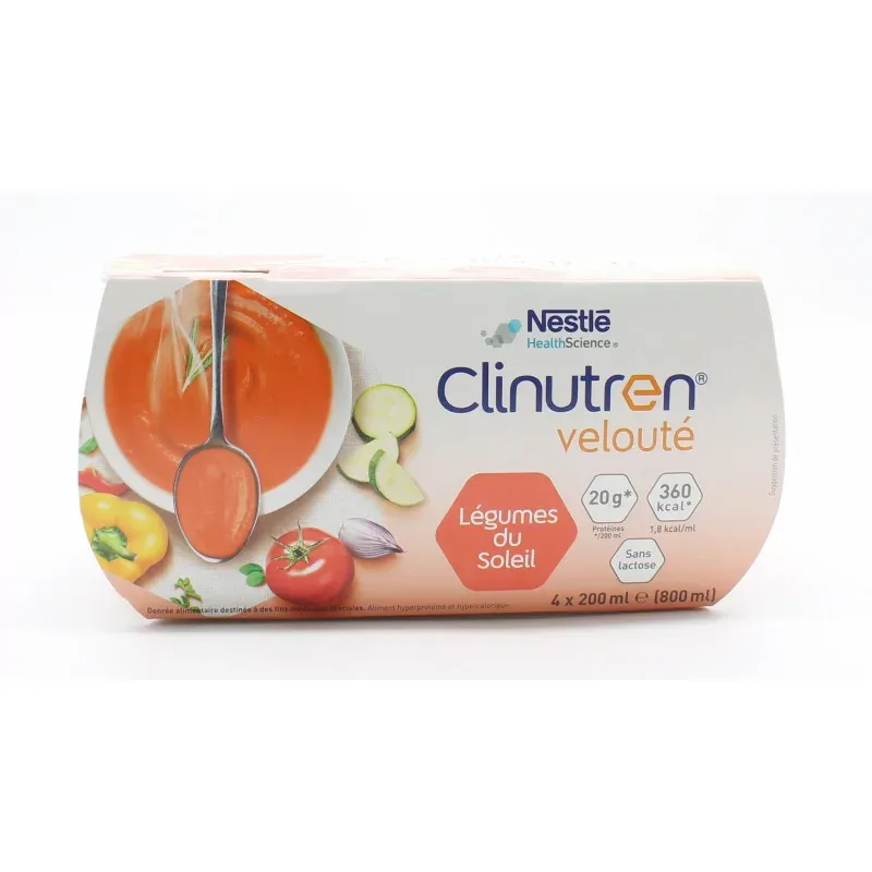 Clinutren Velouté Légumes du Soleil 4X200ml - Univers Pharmacie