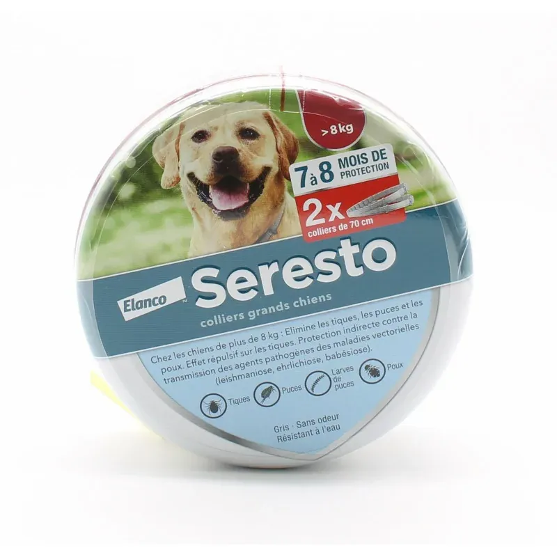 Seresto Colliers Grands Chiens +8kg X2