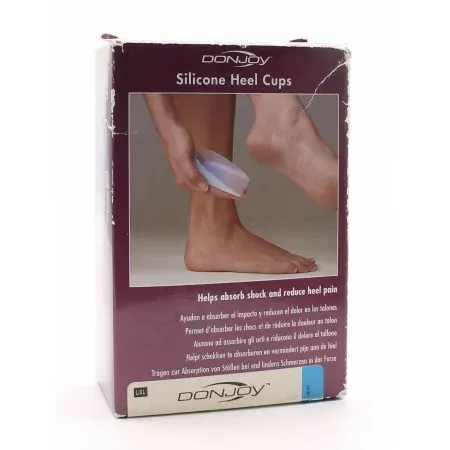 Donjoy Silicone Heel Cups Talonnettes L/XL Pointure +41 - Univers Pharmacie