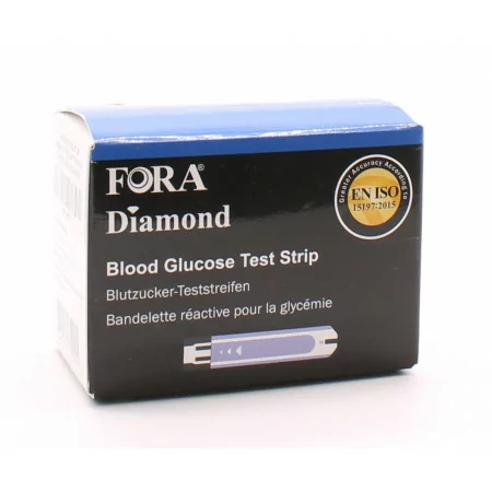 Fora Diamond Bandelette Réactive pour la Glycémie X100 - Univers Pharmacie