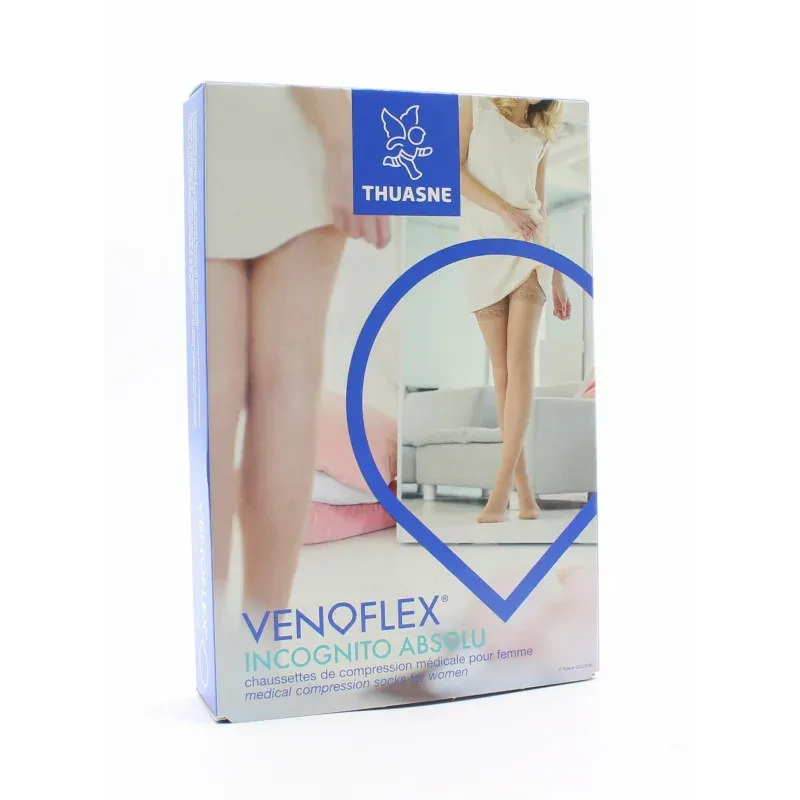 Thuasne Venoflex Incognito Absolu Chaussettes T3N Pied Ouvert Noir - Univers Pharmacie