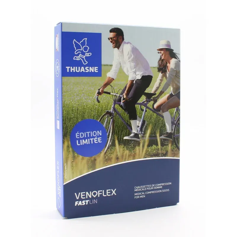 Thuasne Venoflex Fast Lin T1N Lignes Bleu Orage