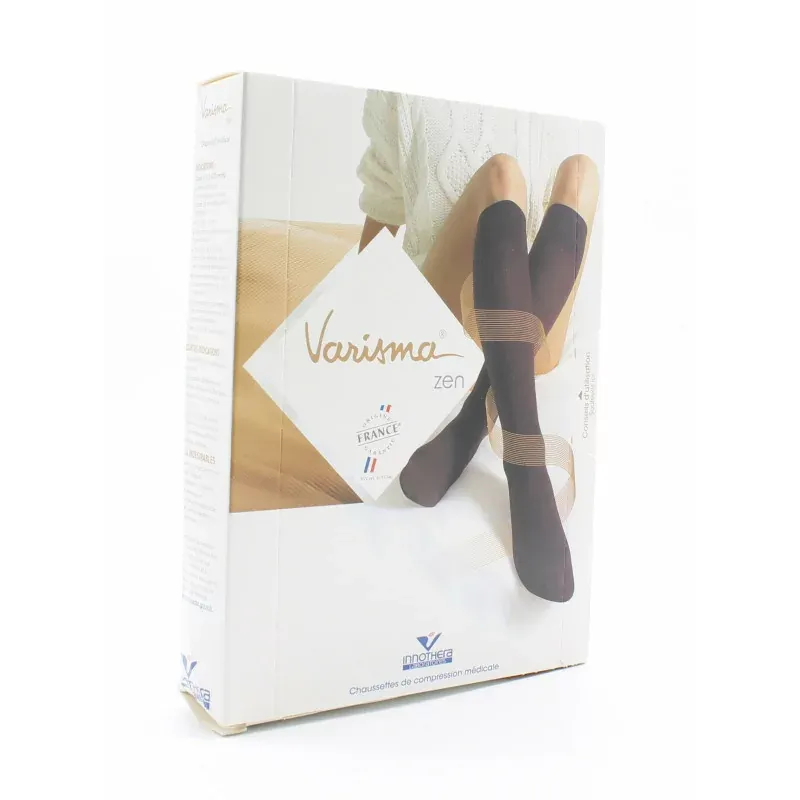 Varisma Zen Chaussettes T3 Normal Noir - Univers Pharmacie
