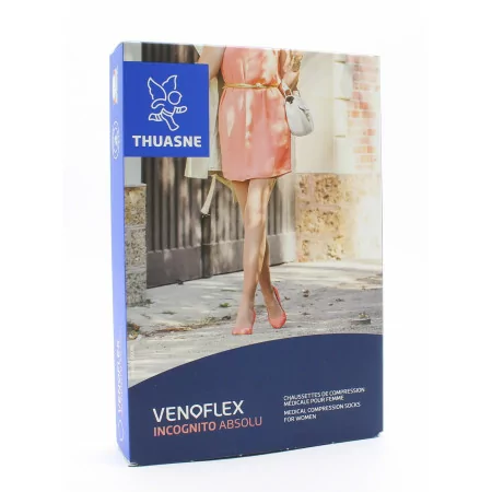 Thuasne Venoflex Incognito Absolu Chaussettes Pieds Ouverts T3N Naturel - Univers Pharmacie