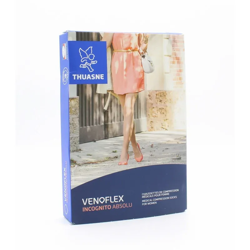 Thuasne Venoflex Incognito Absolu Chaussettes T1L Naturel - Univers Pharmacie