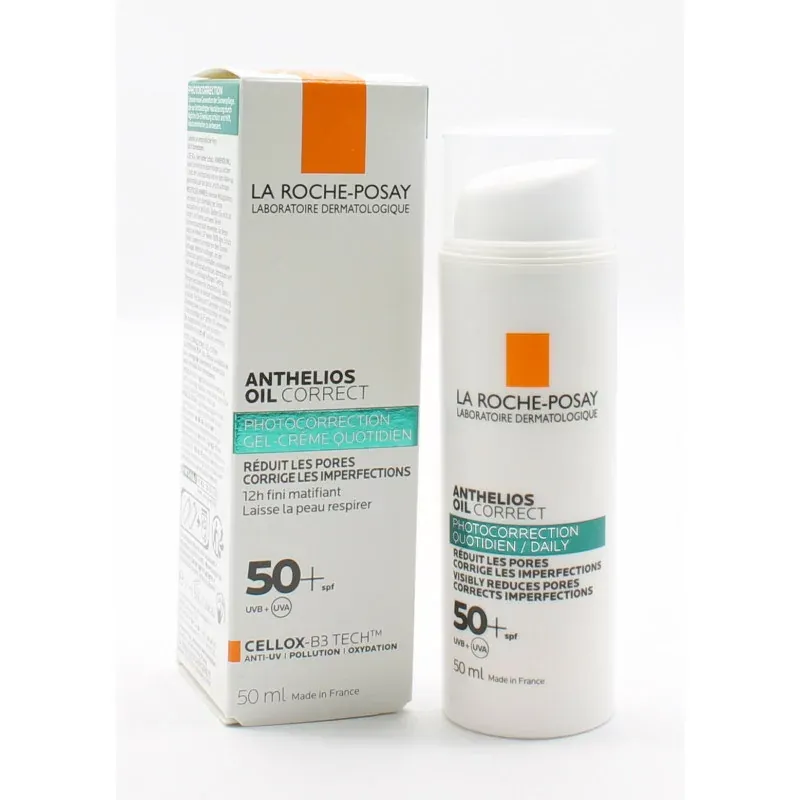 La Roche-Posay Anthelios Oil Correct Gel-crème SPF50+ 50ml - Univers Pharmacie