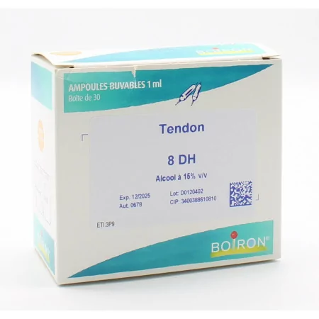 Boiron Tendon 8DH 30 ampoules - Univers Pharmacie