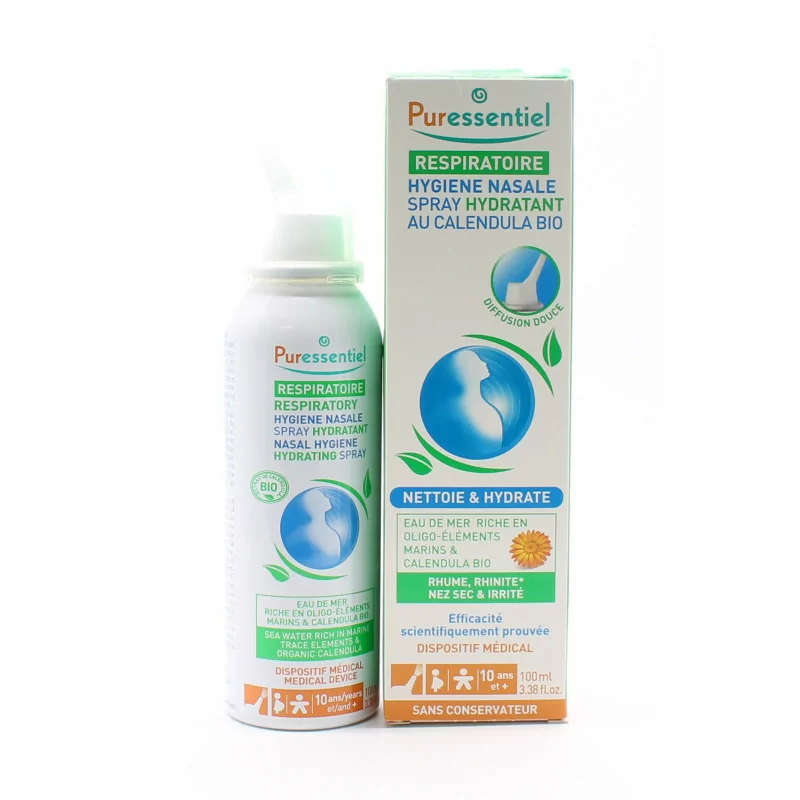 Puressentiel Respiratoire Hygiène Nasale Spray Hydratant 100ml - Univers Pharmacie