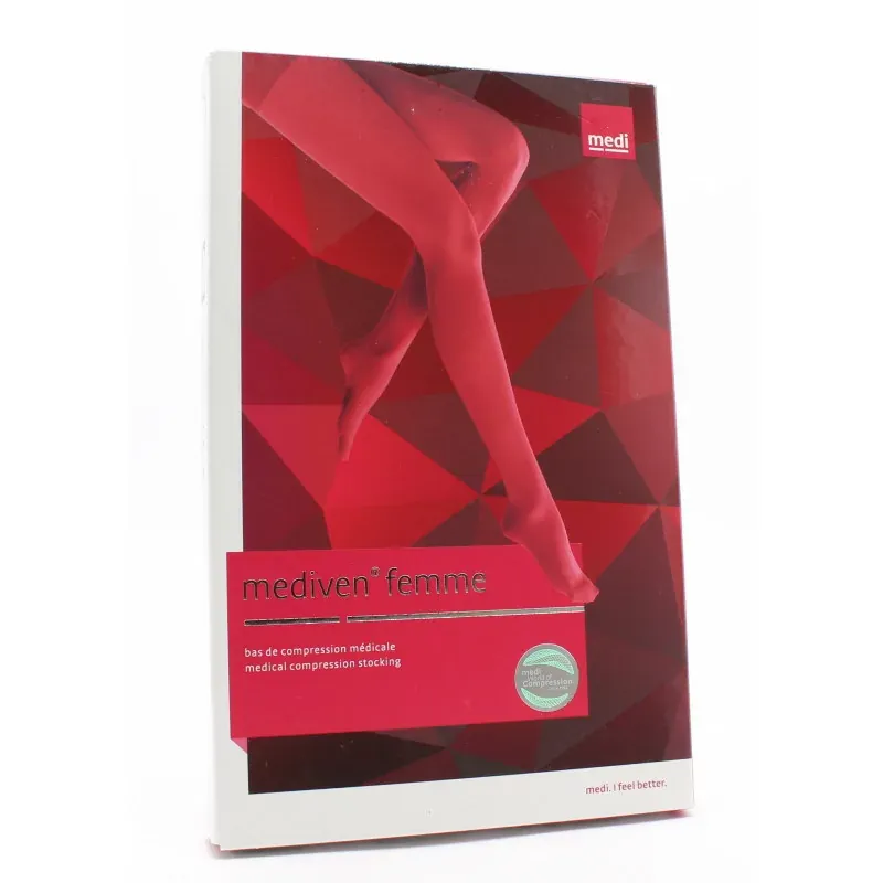 Mediven 20 Karesse Bas Jarret T3 Court Noir - Univers Pharmacie