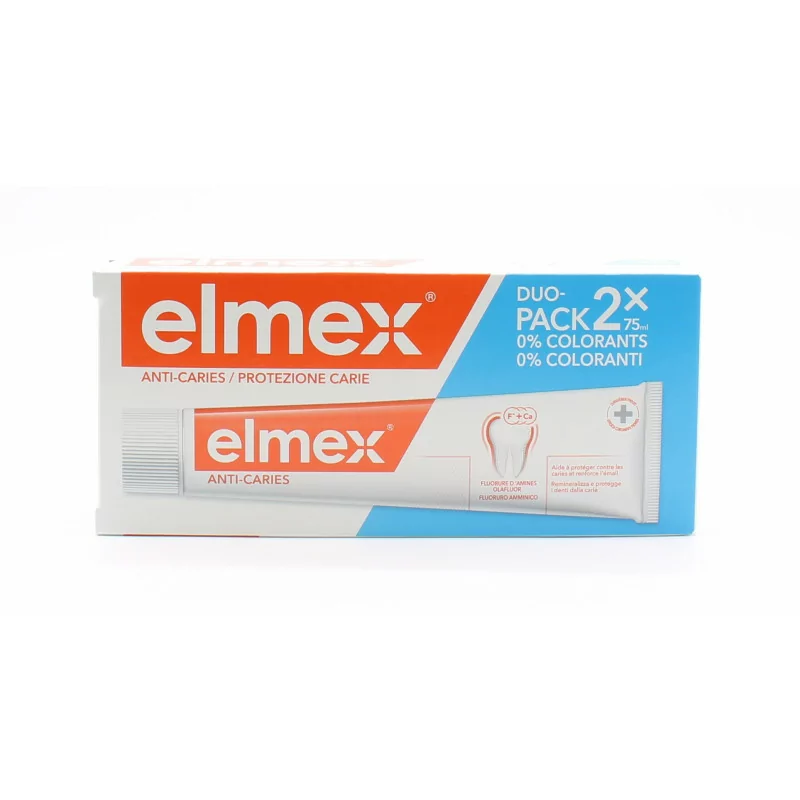 Elmex Dentifrice Protection Caries 2X75ml - Univers Pharmacie