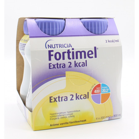 Nutricia Fortimel Extra 2kcal Arôme Vanille 4X200ml