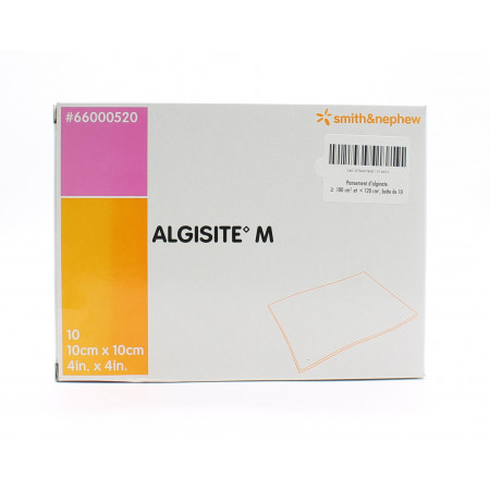 Algisite M Pansements d'Alginate Calcium 10X10cm 10 pièces  - Univers Pharmacie