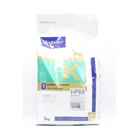 Virbac Cat Kidney 1 Kidney Support Croquettes 3kg - Univers Pharmacie
