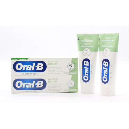 Oral-B Dentifrice Gencives Purify 2X75ml - Univers Pharmacie