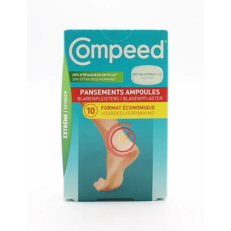 Compeed Pansements Ampoules Extrême Moyen Format X10 - Univers Pharmacie