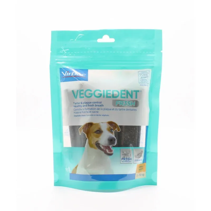 Virbac Veggiedent Fr3sh Petit Chien 5-10kg 15 lamelles - Univers Pharmacie