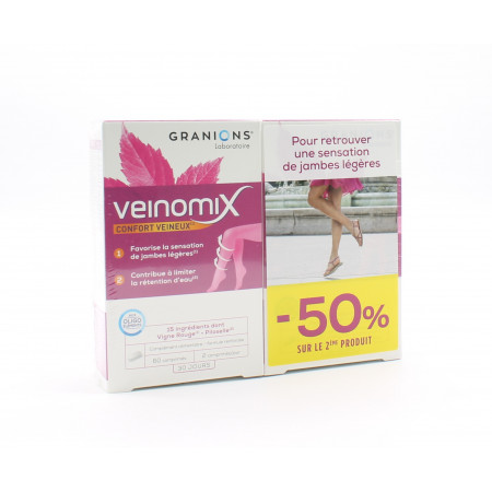 Granions Veinomix 2X60 comprimés - Univers Pharmacie
