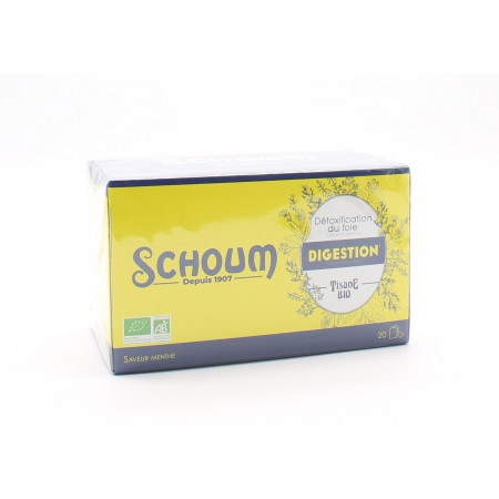 Schoum Digestion Tisane Bio 20 sachets - Univers Pharmacie