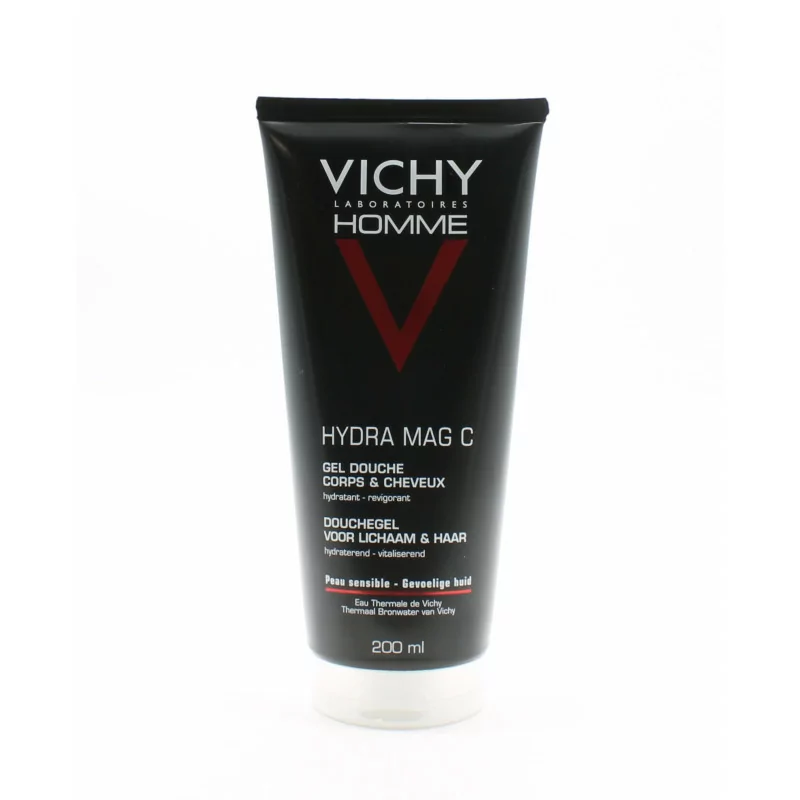 Vichy Homme Hydra Mag C Gel Douche Corps & Cheveux 200ml - Univers Pharmacie